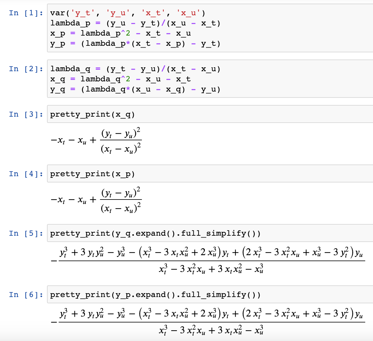 Algebraically demonstrating commutativity and associativity